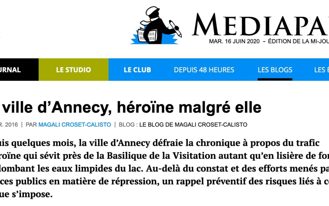 La ville d’Annecy, héroïne malgré elle