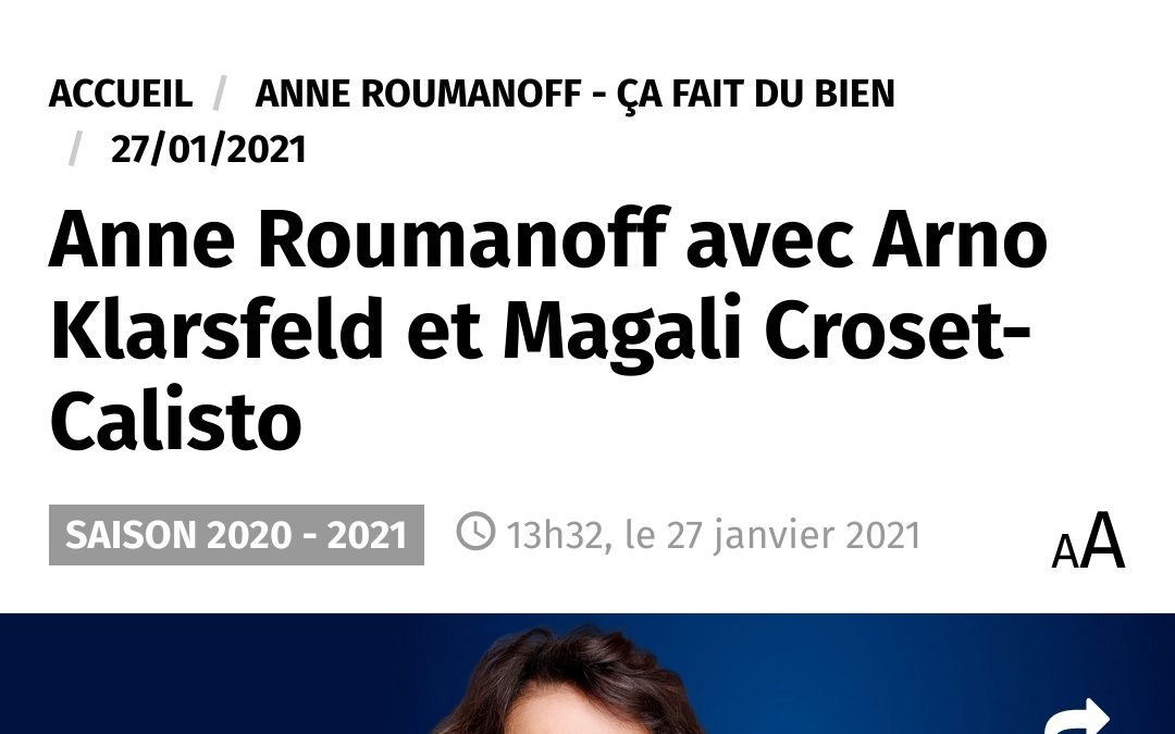 Et si le sexe était l’une des solutions face au stress du Covid-19 ? Magali Croset-Calisto, invitée de Anne Roumanoff sur Europe 1.