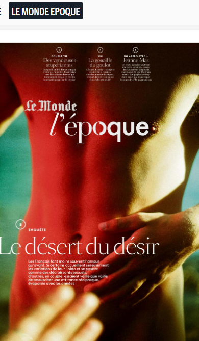 « Le désert du désir », Magali Croset-Calisto répond aux questions du journal Le Monde, 12 février 2024.